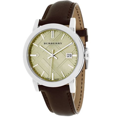 burberry mens watch leather strap|Burberry watch straps only.